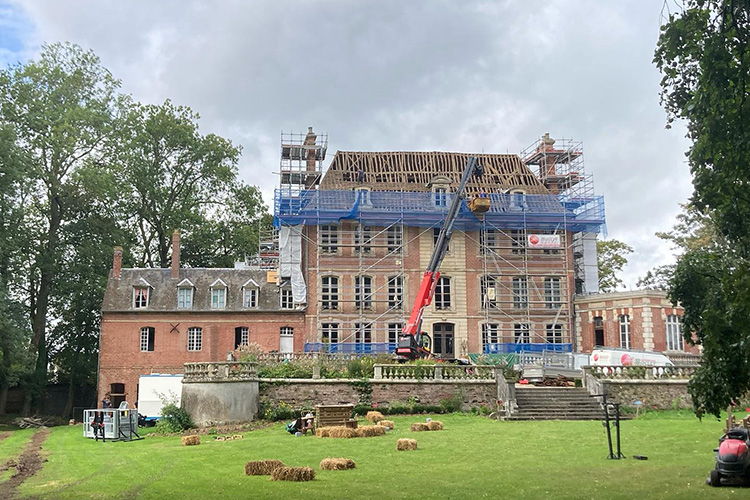 projet 521 rénovation d'un château